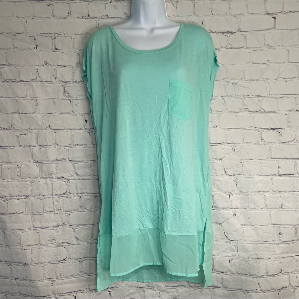 Seafoam Green Blouse Large